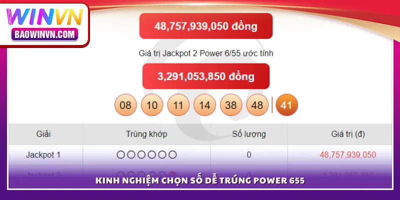Kinh nghiệm chọn số dễ trúng Power 655